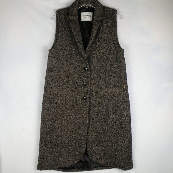OTTOD' AME Jackets & Blazers - ANTHRO OTTOD' AME BROWN TWEED LONG DUSTER VEST 8